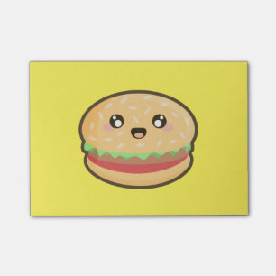 Kawaii Hamburger Post-it Klebezettel