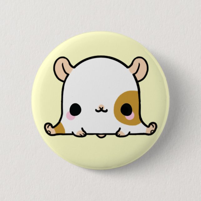 Kawaii Hampster (Sie ändern den Hintergrund!) Button (Vorderseite)