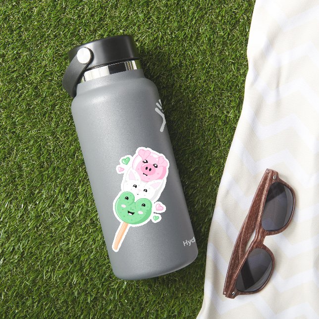 Kawaii Hanami Dango Aufkleber (HydroFlask Insitu)