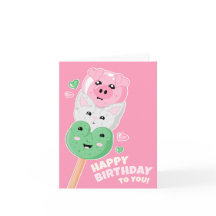 Kawaii Hanami Dango Happy Birthday