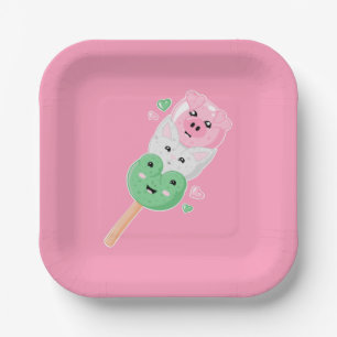 Kawaii Hanami Dango Pappteller