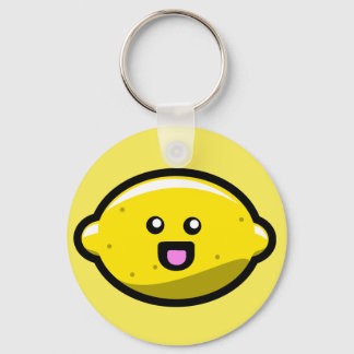 Kawaii Happy Lemon Schlüsselanhänger