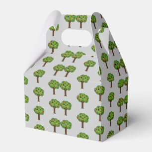 Kawaii Happy Winking Apple Tree Geschenkschachtel