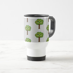 Kawaii Happy Winking Apple Tree Reisebecher