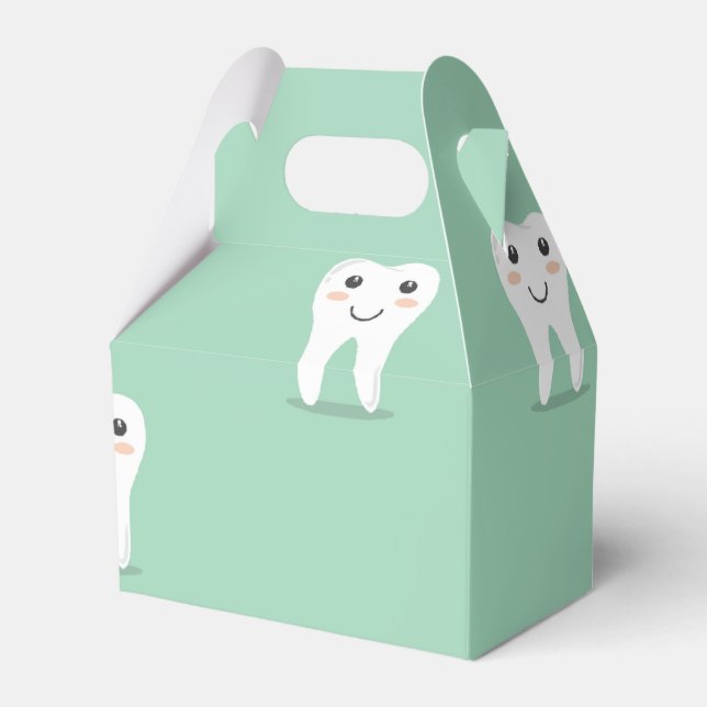 Kawaii Happy Zahn Geschenkschachtel (Vorderseite)