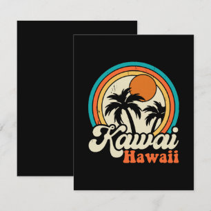 Kawaii Hawaii Surfing Begleitkarte