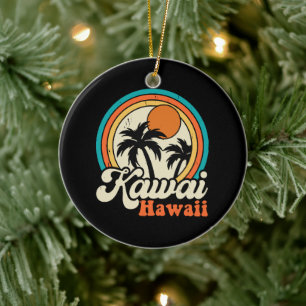 Kawaii Hawaii Surfing Keramik Ornament