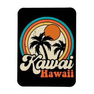 Kawaii Hawaii Surfing Magnet