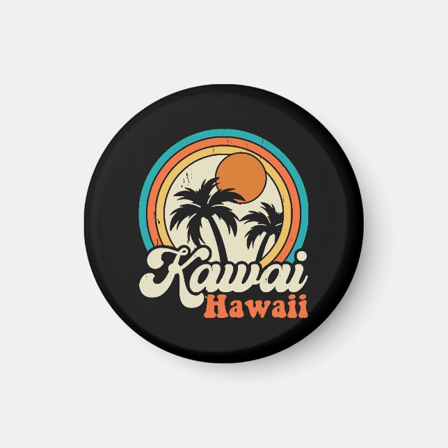 Kawaii Hawaii Surfing Magnet (Vorne)
