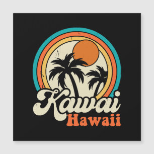 Kawaii Hawaii Surfing Magnetkarte