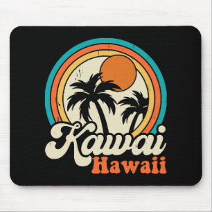 Kawaii Hawaii Surfing Mousepad