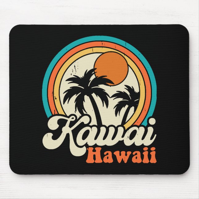Kawaii Hawaii Surfing Mousepad (Vorne)