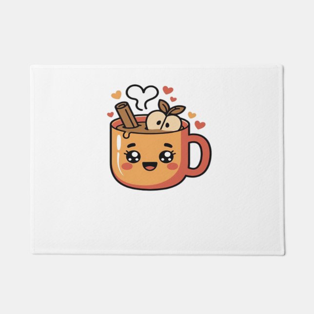 Kawaii Herbsttee Klassischer T - Shirt Fußmatte (Vorderseite)