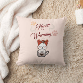Kawaii Herz Erwärmung Liebe für Katzen Kissen