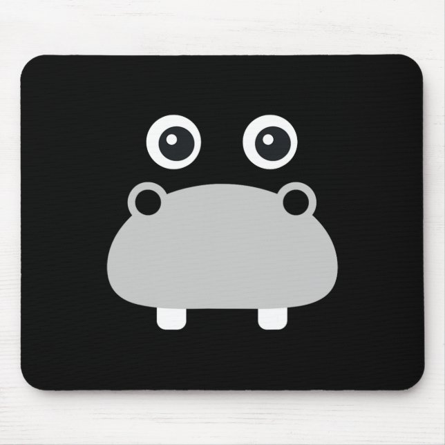 Kawaii Hippo Face Easy Halloween Costume Boys Mousepad (Vorne)
