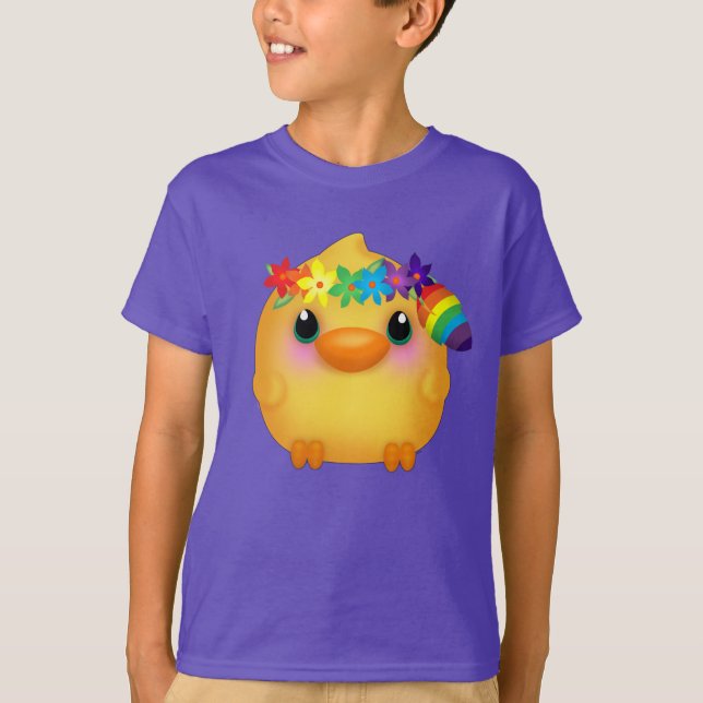 Kawaii Hippy Chick T-Shirt (Vorderseite)