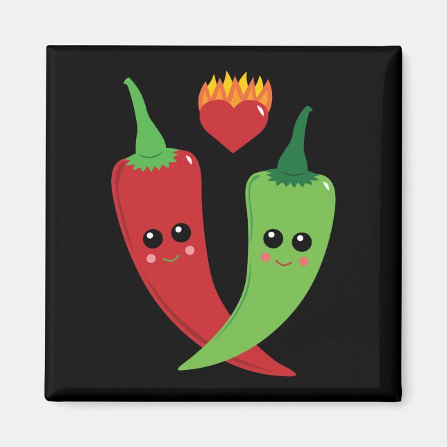 Kawaii Hot Pepper Magnet (Vorne)