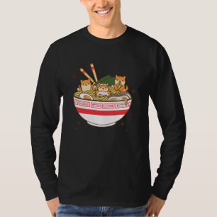 Kawaii-Hunde, die Ramen essen T-Shirt