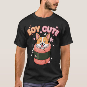 Kawaii Hungriger Hai Krake und Fisch T-Shirt