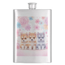 Kawaii Husky Welpen: Pastel Pals Kaffee