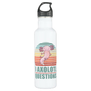 Kawaii I Axolotl Questions Funny Sunset Gift Mama Edelstahlflasche