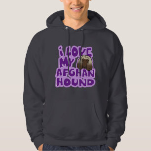 Kawaii I Liebe mein Afghane Hoodie