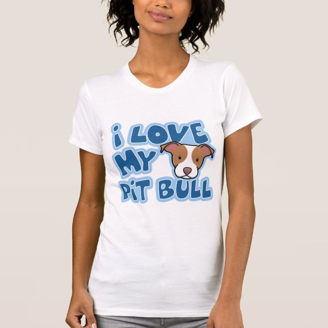 Kawaii I Liebe meine Pit Bull Women's T-Shirt (Vorderseite)
