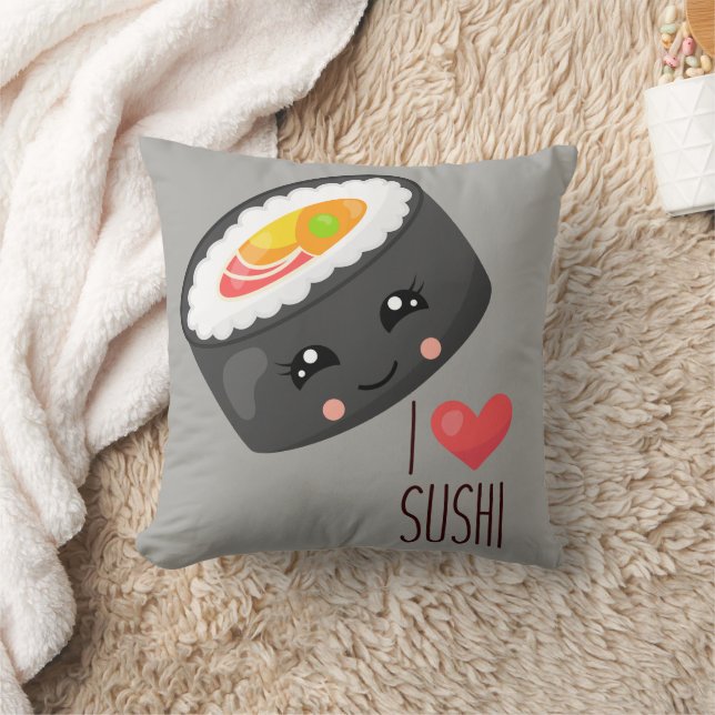 Kawaii I Liebe Sushi Kissen (Decke)