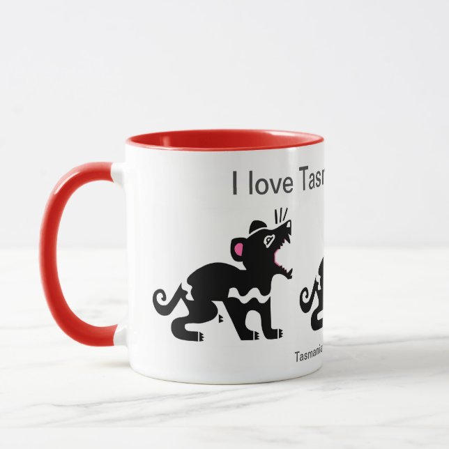 Kawaii - I Liebe Tasmanian DEVILS - Tierfreund - Tasse (Links)