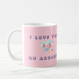 Kawaii I Love You Ein Axolotl Individuelle Fototas Kaffeetasse