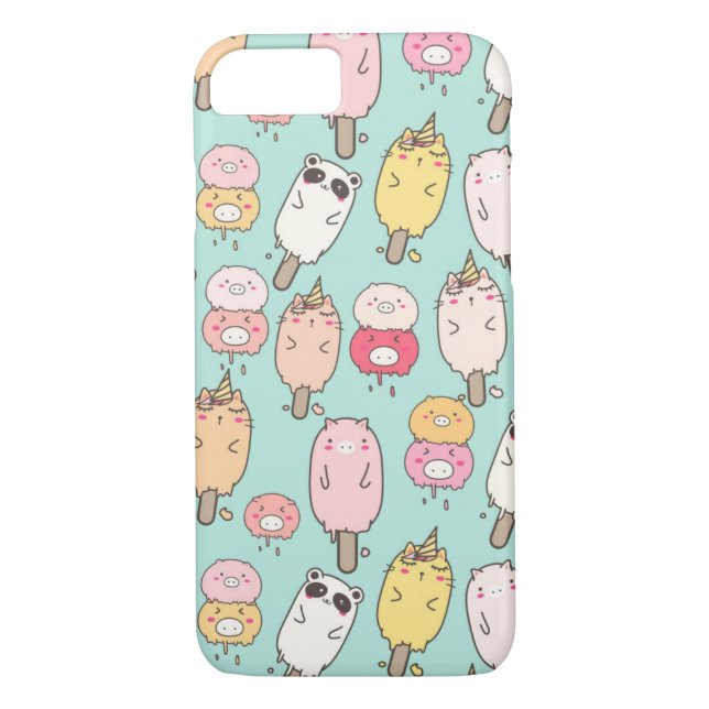 Kawaii Ice Cream Case-Mate iPhone Hülle (Rückseite)