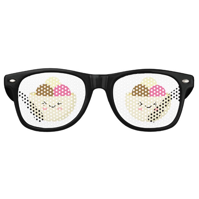 Kawaii Ice Cream Partybrille (Vorderseite)