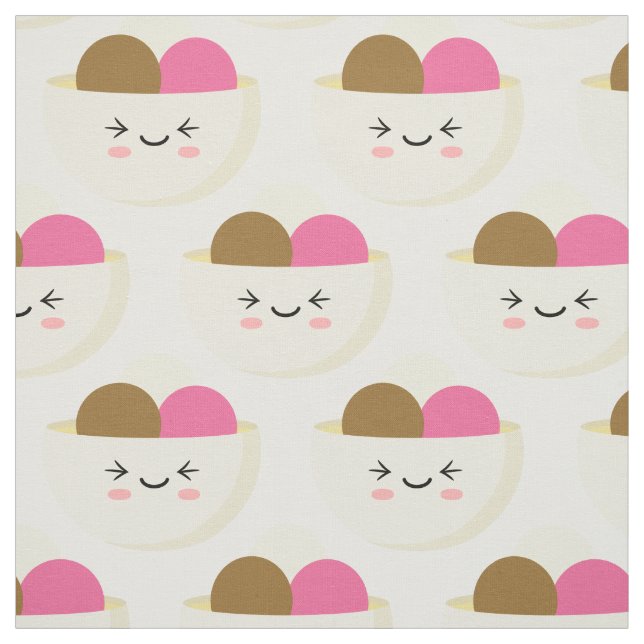 Kawaii Ice Cream Stoff (Muster)