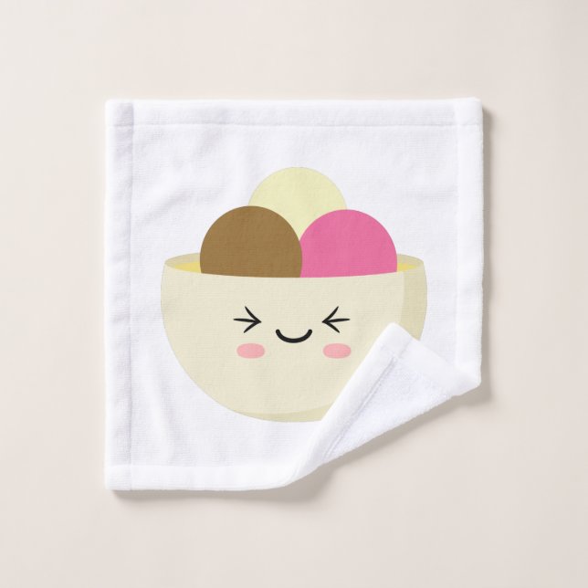 Kawaii Ice Cream Waschlappen (Waschlappen)