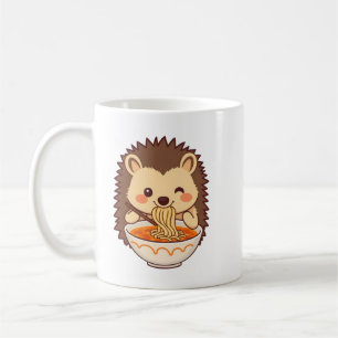 Kawaii-Igel mit Ramen – Niedliches Foodie Kaffeetasse