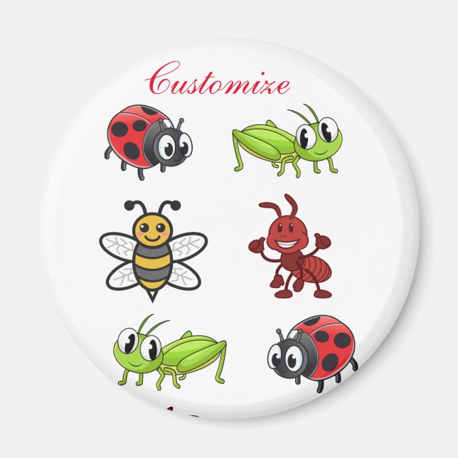 Kawaii Insects Thunder_Cove Magnet (Vorne)
