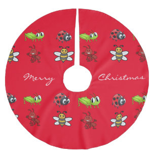 Kawaii Insects Thunder_Cove Polyester Weihnachtsbaumdecke