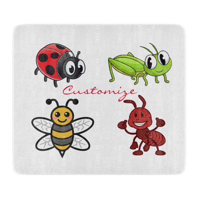 Kawaii Insects Thunder_Cove Schneidebrett (Vorderseite)