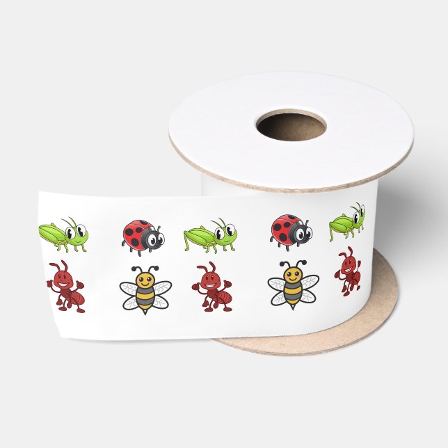 Kawaii Insekten Thunder_Cove Satinband (Spule)