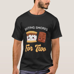 Kawaii isst Smog für zwei Schwangerschaftsankündig T-Shirt