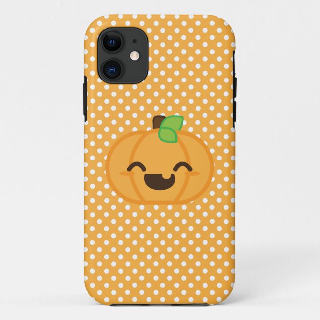 Kawaii Jack O Lanern Pumpkin iPhone Case (Rückseite)
