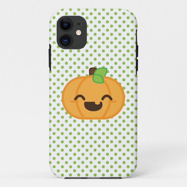 Kawaii Jack O Lanern Pumpkin iPhone Case (Rückseite)