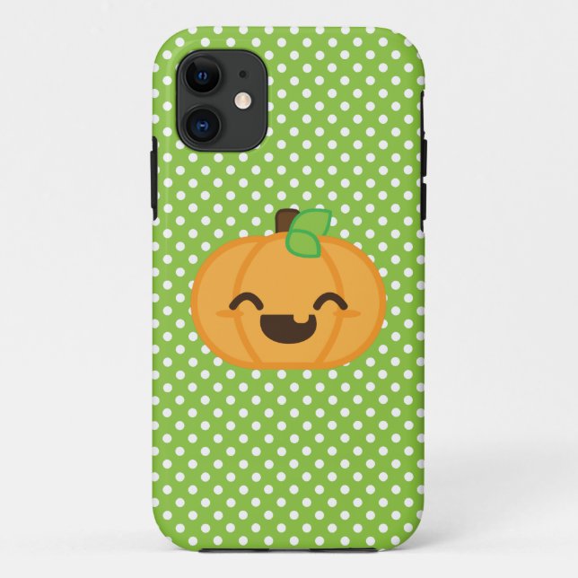 Kawaii Jack O Lanern Pumpkin iPhone Case (Rückseite)