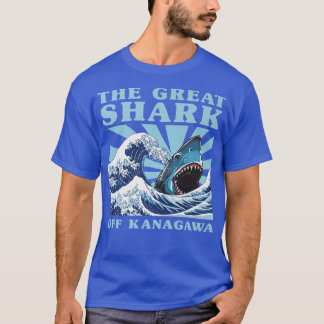 Kawaii Japan Great Wave Great Shark Niedlich Japan T-Shirt