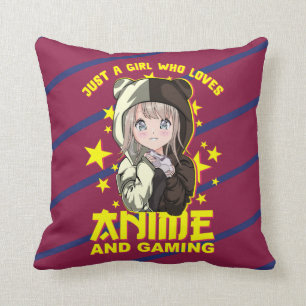 Kawaii Japanese Anime Girl - Anime & Gaming Girl Kissen