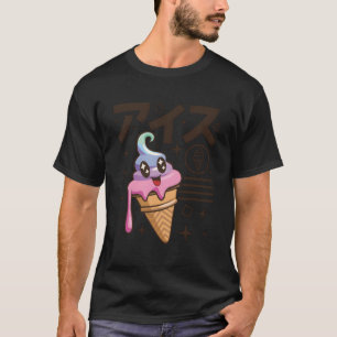 Kawaii Japanisch Schreiben Anime Cartoon Charakter T-Shirt