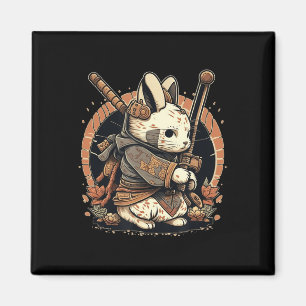 Kawaii Japanisch Style Samurai Bunny Anime Magnet