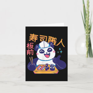 Kawaii Japanisch Sushi Zitat guten Koch Food Bear Karte