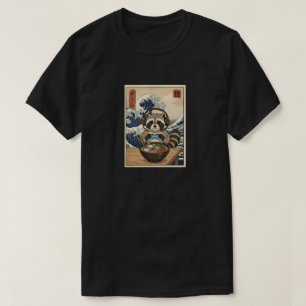 kawaii japanische Ramen Waschbär Retro-Gaming T-Shirt