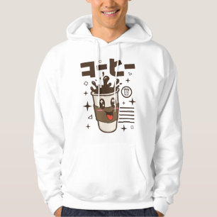 Kawaii japanische Schrift Anime Cartoon Charakter Hoodie